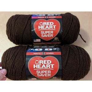 🦃Lot of Red Heart Coffee Yarn